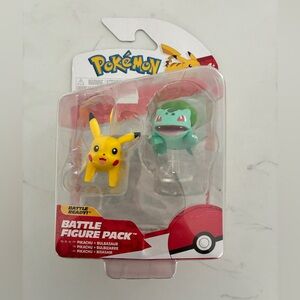 Pokémon Battle Figure Pack Pikachu & Bulbasaur Battle Ready 2 Pack